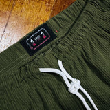 Green Curdoroy Walking Shorts